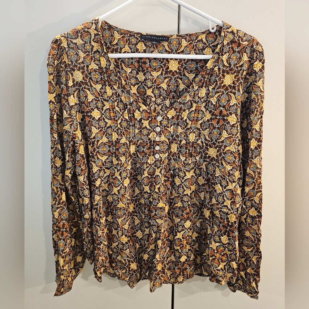 Jane and Delancey Multicolor Floral Blouse Womans XL